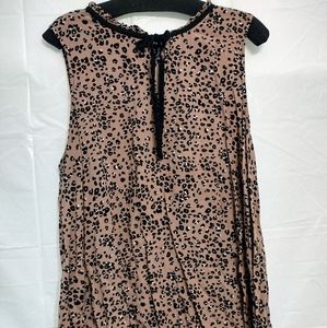 Plus Size cheetah print blouse
